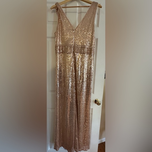 Kate Kasin Women Plus Size Dress Formal Evening Party, Rose Gold, Size 16 - Picture 3 of 6